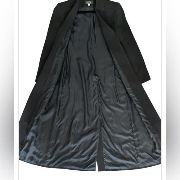 Benelle New York Black Trench Coat, Vintage, Women’s Size 6 - Picture 9 of 9